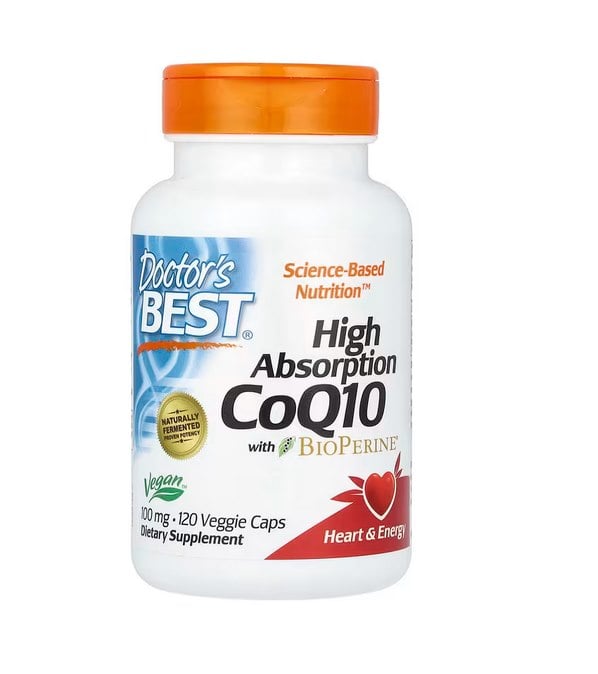 Doctor's Best - Højoptagelig CoQ10 med BioPerine, 100 mg - 120 vcaps