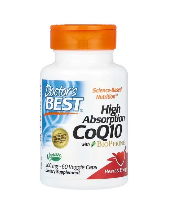 Doctor's Best - Højoptagelig CoQ10 med BioPerine, 200 mg - 60 vcaps