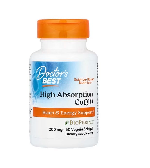 Doctor's Best - Højoptagelig CoQ10 med BioPerine, 200 mg - 60 veggie softgels