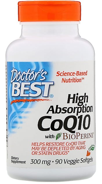 Doctor's Best - Højoptagelig CoQ10 med BioPerine, 300 mg - 90 veggie softgels