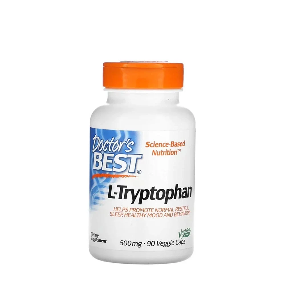 Doctor's Best - L-Tryptophan, 500mg - 90 vcaps