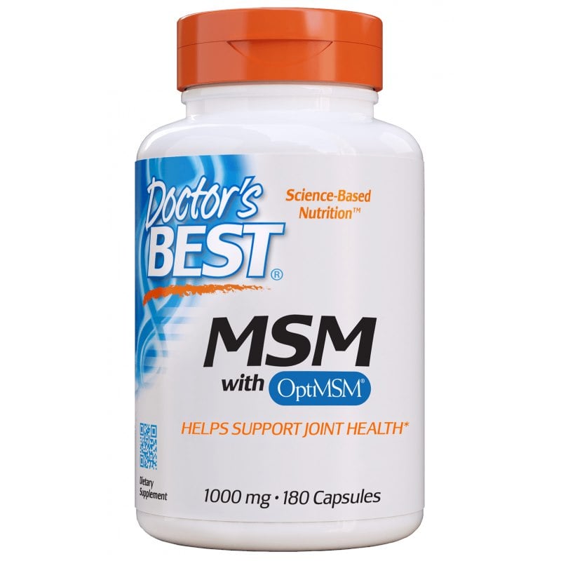 Doctor's Best - MSM with OptiMSM, 1000mg - 180 caps
