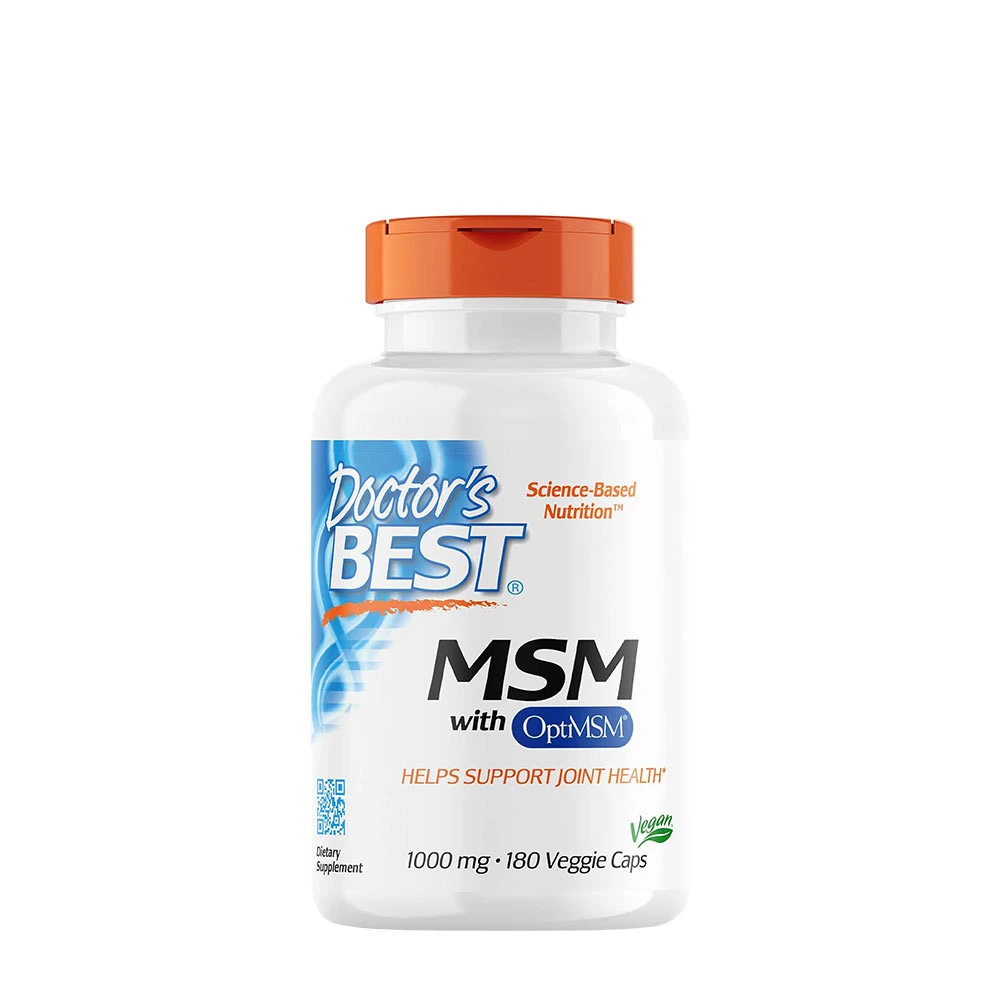 Doctor's Best - MSM with OptiMSM Vegan, 1000mg - 180 vcaps