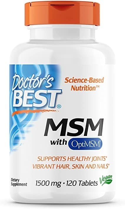 Doctor's Best - MSM with OptiMSM Vegan, 1500mg - 120 tablets