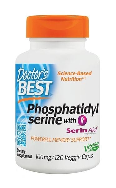 Doctor's Best - Phosphatidylserin med SerinAid 100 mg - 120 vcaps