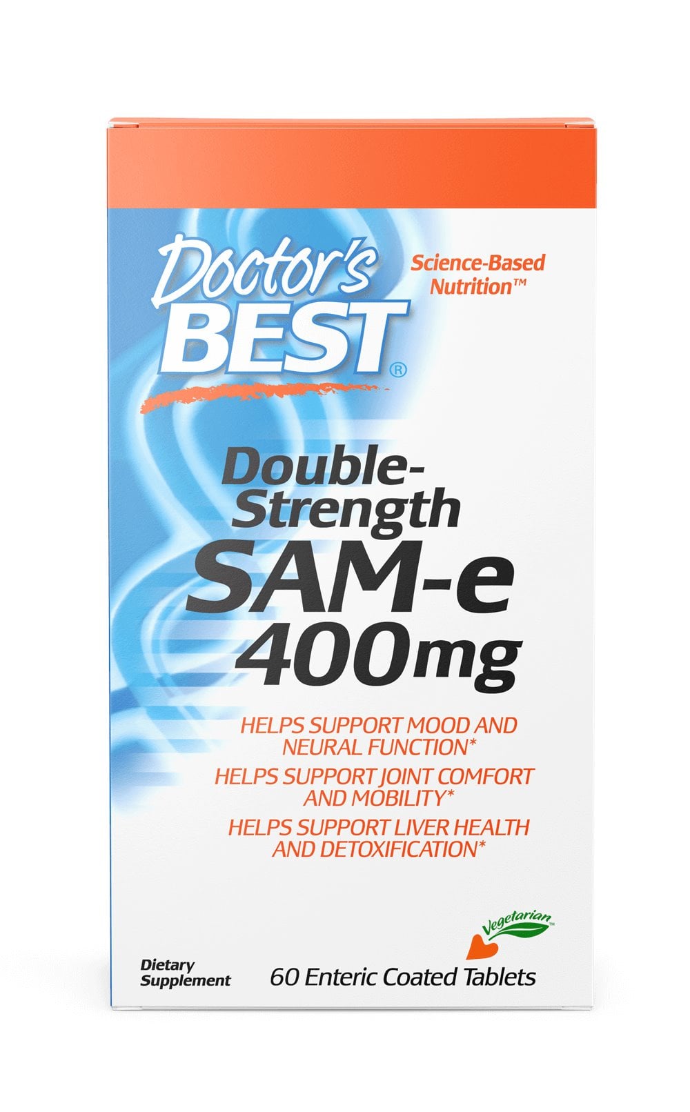 Doctor's Best - SAM-e Dobbelt Styrke 400 mg - 60 tabletter