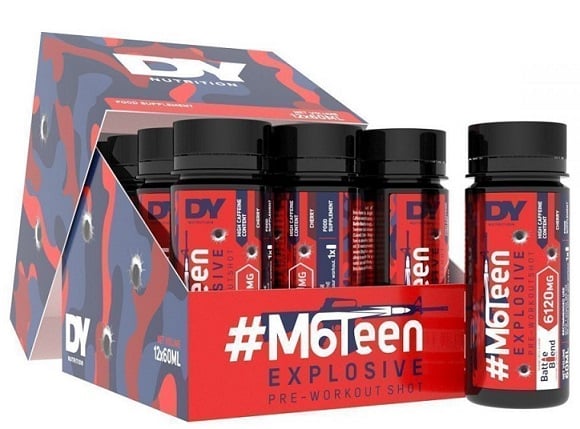 Dorian Yates - #M6Teen Eksplosiv Pre-Workout Shot, Fersken - 12 x 60 ml