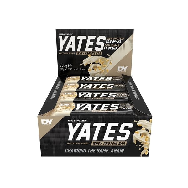 Dorian Yates - Proteinbar, Hvid Chokolade Peanut 12 x 60g