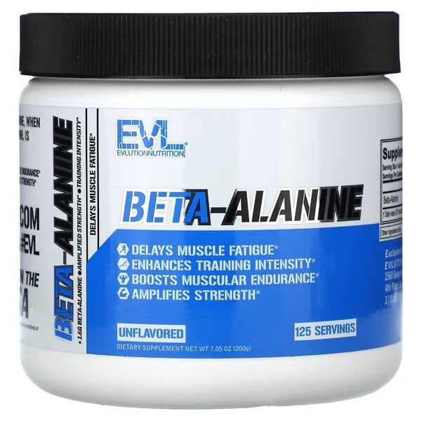 EVLution Nutrition - Beta-Alanin, Uden Smag 200g