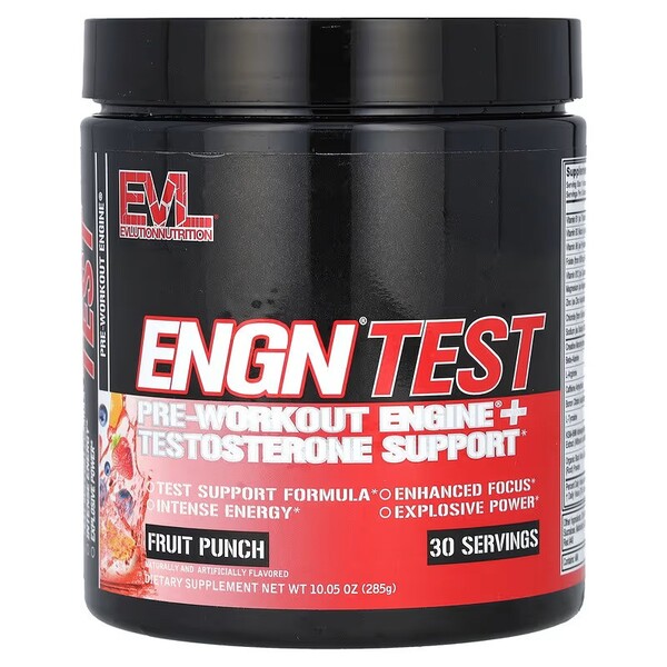 EVLution Nutrition - ENGN Test Fruit Punch 285g