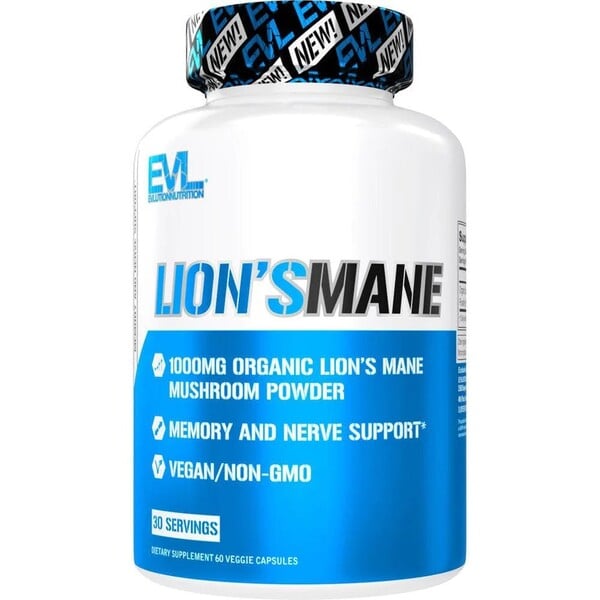 EVLution Nutrition - Lion's Mane Kapsler, 60 stk