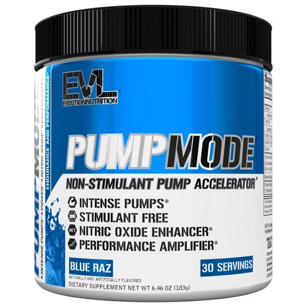 EVLution Nutrition - PumpMode Pulver, Blue Raz 183g
