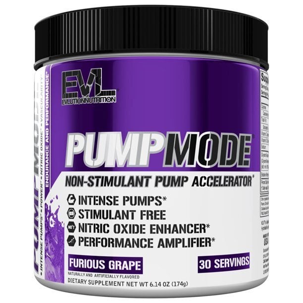 EVLution Nutrition - PumpMode Pulver, Furious Grape 174g