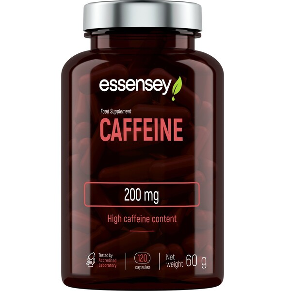 Essensey - Koffein 200 mg - 120 kapsler
