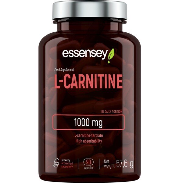 Essensey - L-Carnitine 1000 mg, 90 kapsler