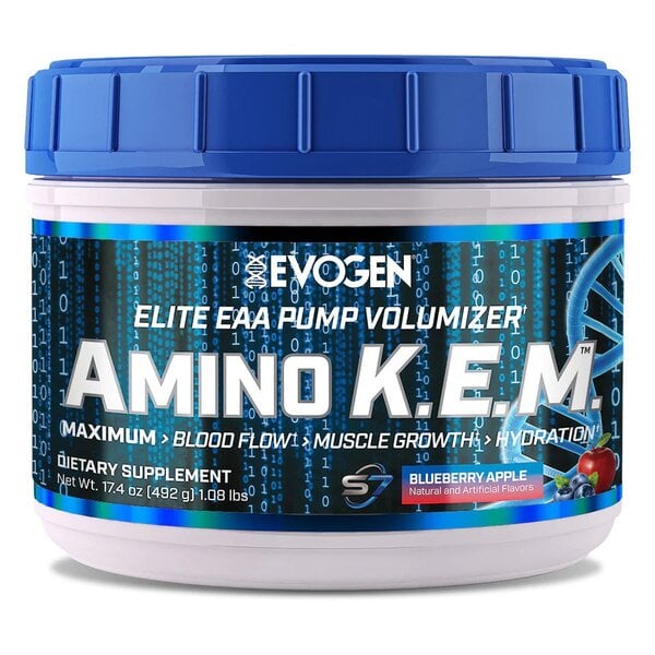 Evogen - Amino K.E.M. EAA Blåbær Æble 492g