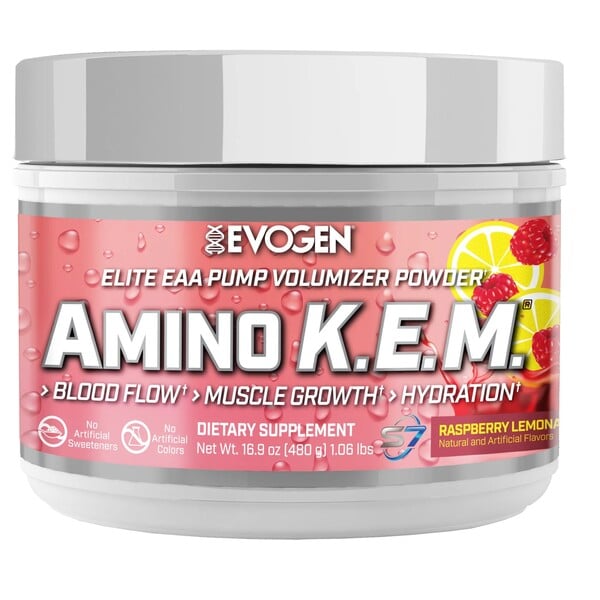 Evogen - Amino K.E.M. EAA Hindbær-Lemonade 480g