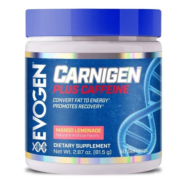 Evogen - Carnigen Plus Caffeine, Mango Lemonade - 78g