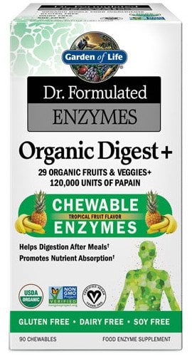 Garden of Life - Dr. Formulated Digest+, Tropical Fruit - 90 chewables