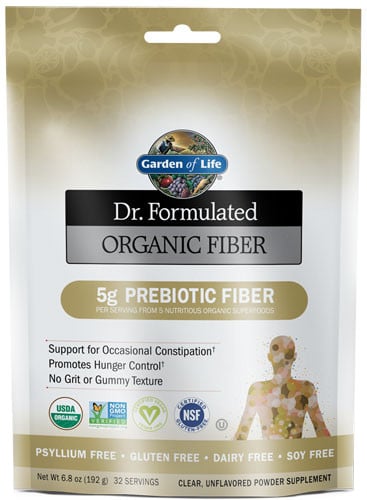 Dr. Formuleret økologisk fiber uden smagsstoffer 6,8 oz (192 g) pulver