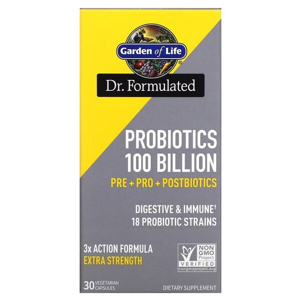 Garden of Life - Dr. Formulated Probiotics 100 Milliarder, 30 vcaps billede