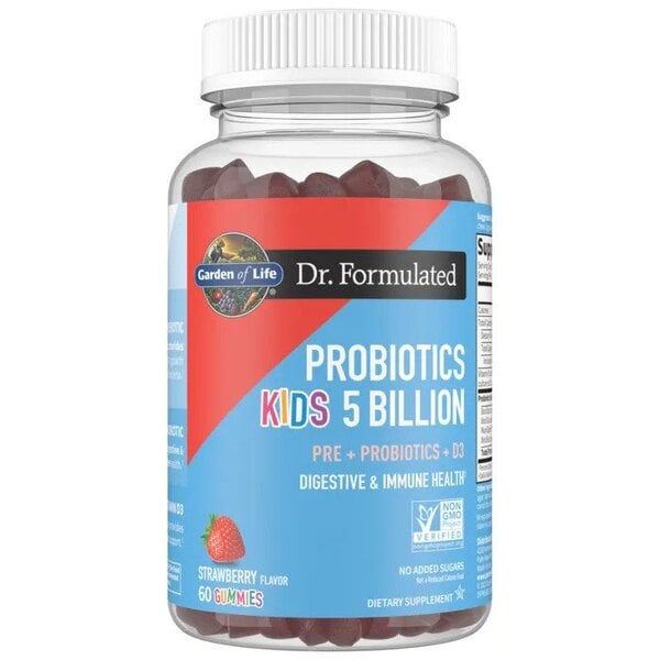 Garden of Life - Dr. Formulated Probiotics Kids 5 Billion Gummies, Strawberry - 60 gummies