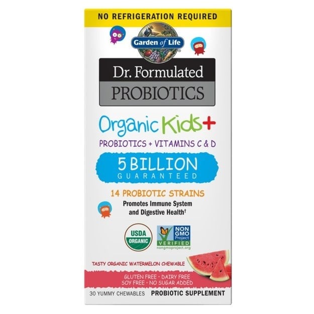 Garden of Life - Dr. Formulated Probiotics Kids+, Watermelon - 30 chewables