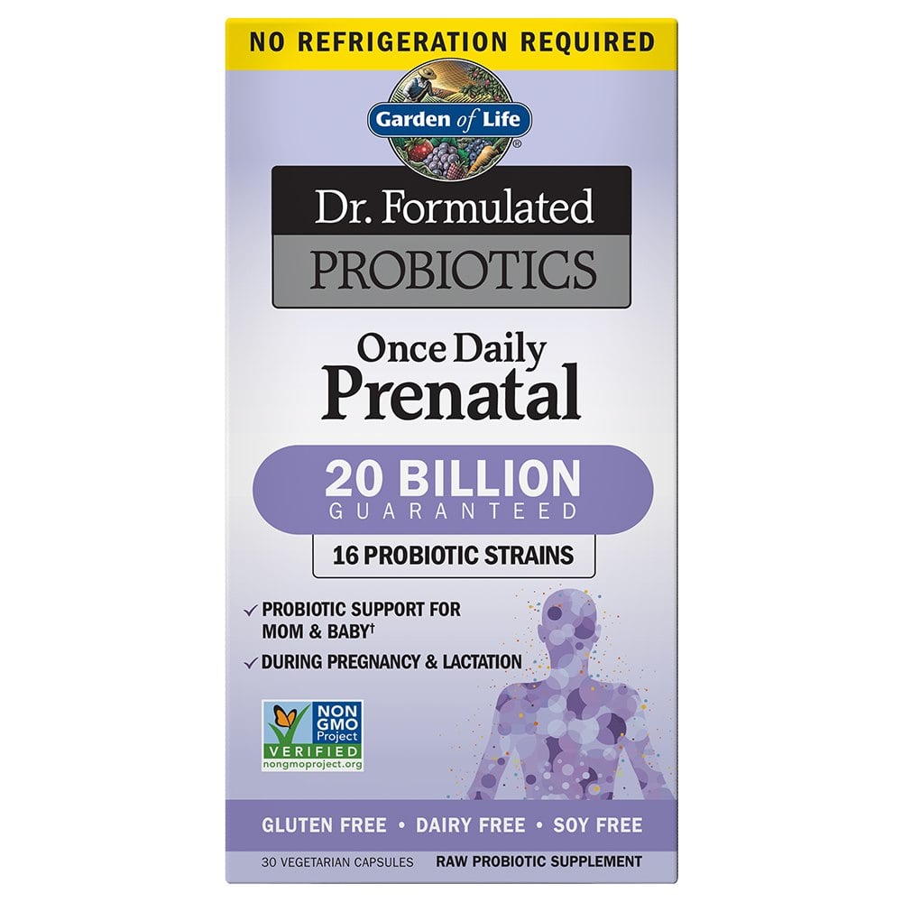 Garden of Life - Dr. Formulated Probiotics Once Daily Prenatal - 30 vcaps