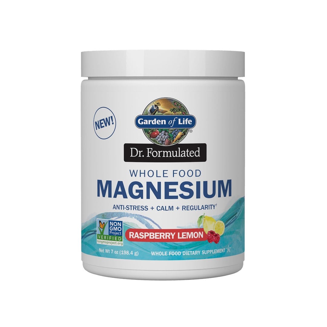 Garden of Life - Dr. Formulated Whole Food Magnesium, Raspberry Lemon - 198g