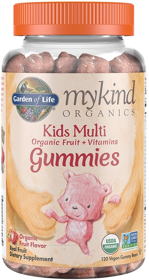 Mykind Organics Børnemultivitamin Gummies, økologisk frugtsmag - 120 veganske gummibamser