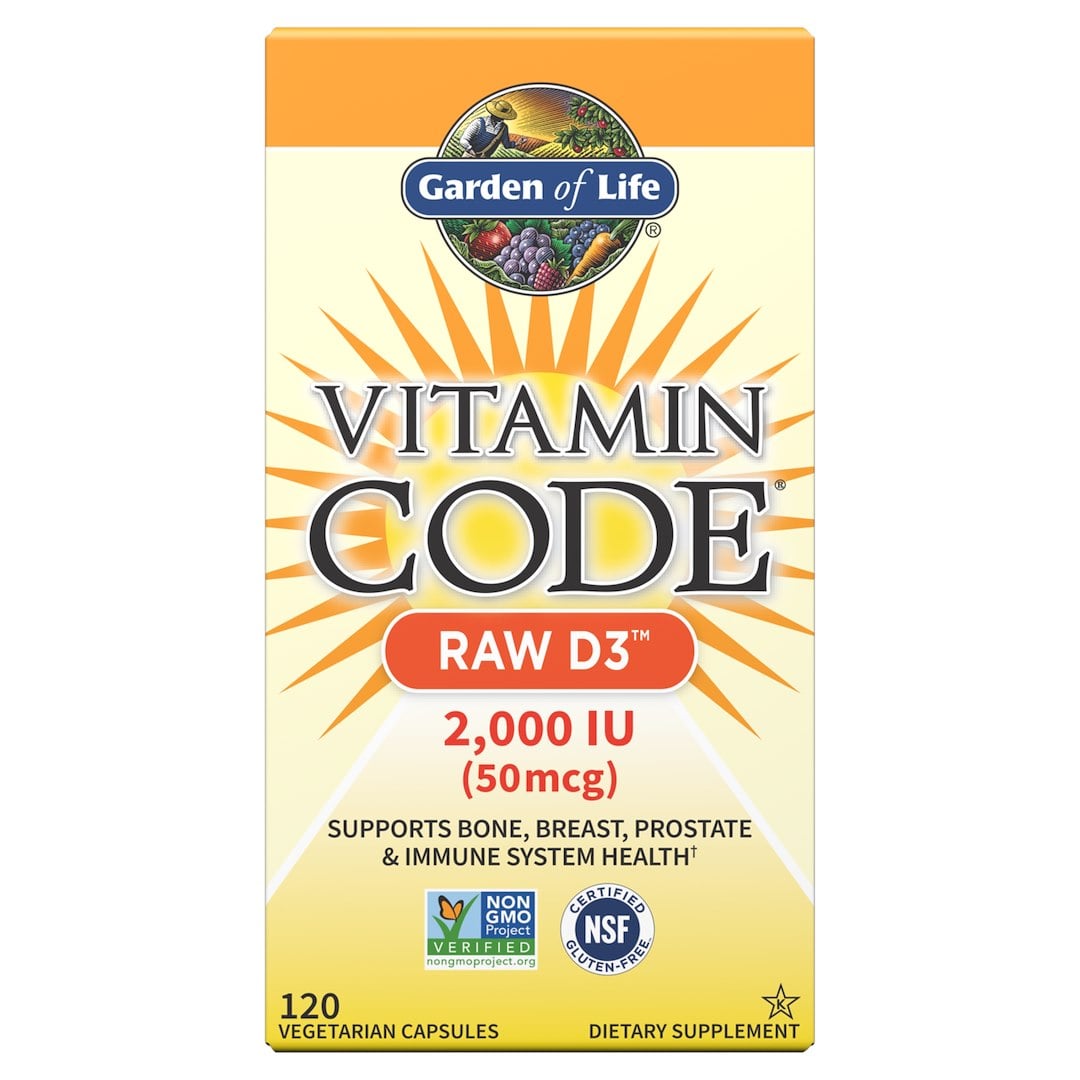 Garden of Life - Vitamin Code Raw D3 2000 IU, 120 kapsler