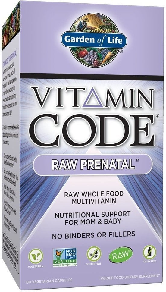 Garden of Life - Vitamin Code Raw Prænatal 180 kapsler