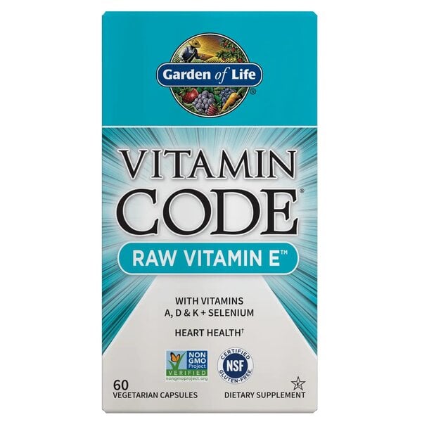 Garden of Life - Vitamin Code Raw Vitamin E 60 kapsler