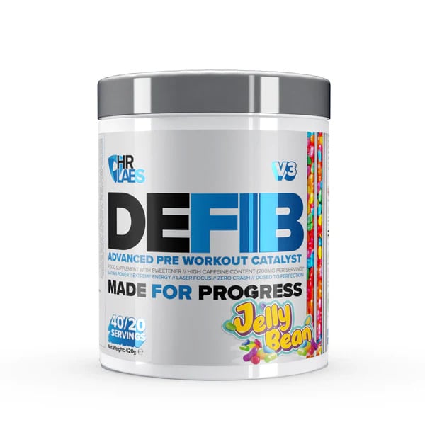 HR Labs - Defib V3 - Advanced Pre Workout Catalyst, Jelly Bean - 420g
