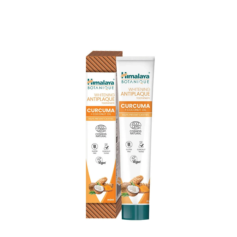 Himalaya - Whitening Antiplaque Toothpaste Curcuma + Coconut Oil, Mint - 75ml.