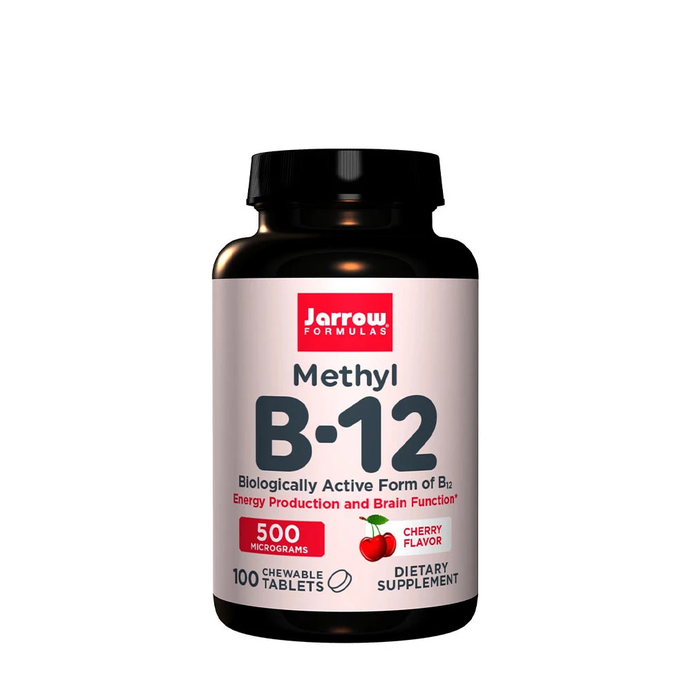 Jarrow Formulas - Methyl B-12, 500mcg (Cherry) - 100 vegan chewable tabs