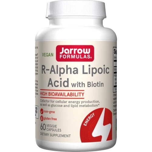 Jarrow Formulas - R-Alpha Lipoic Acid med Biotin 60 kapsler