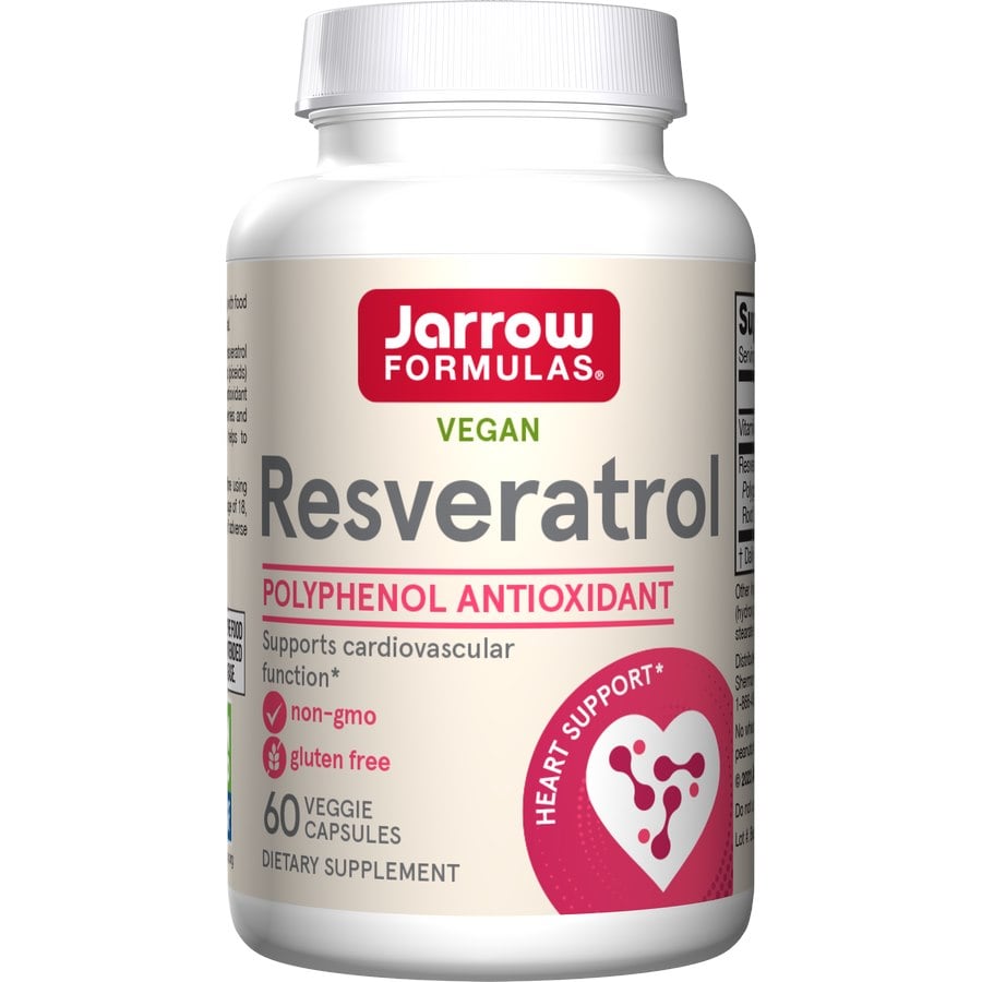Jarrow Formulas - Resveratrol, 100mg - 60 vcaps