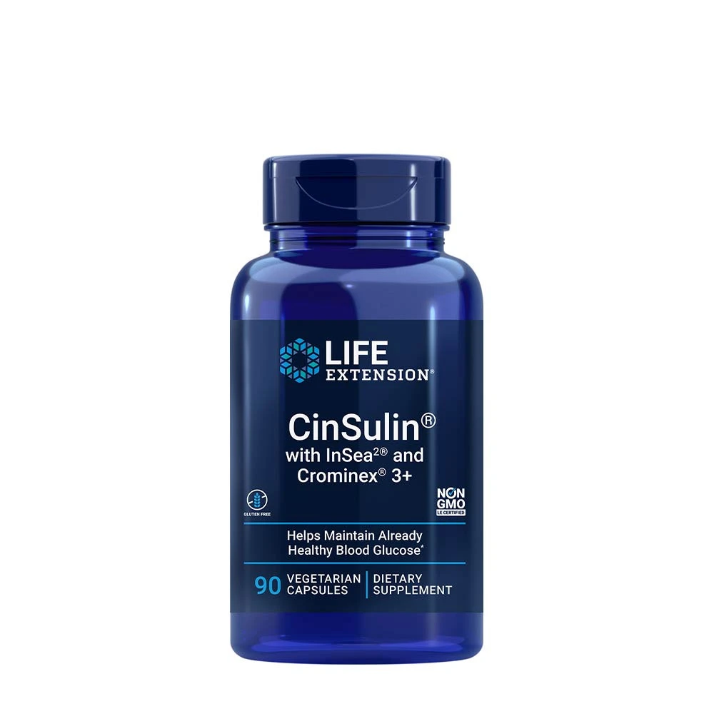 Life Extension - CinSulin with InSea2 & Crominex 3+ - 90 vcaps