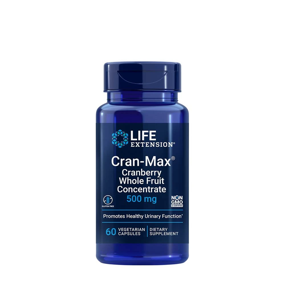 Life Extension - Cran-Max Cranberry Whole Fruit Concentrate, 500mg - 60 vcaps