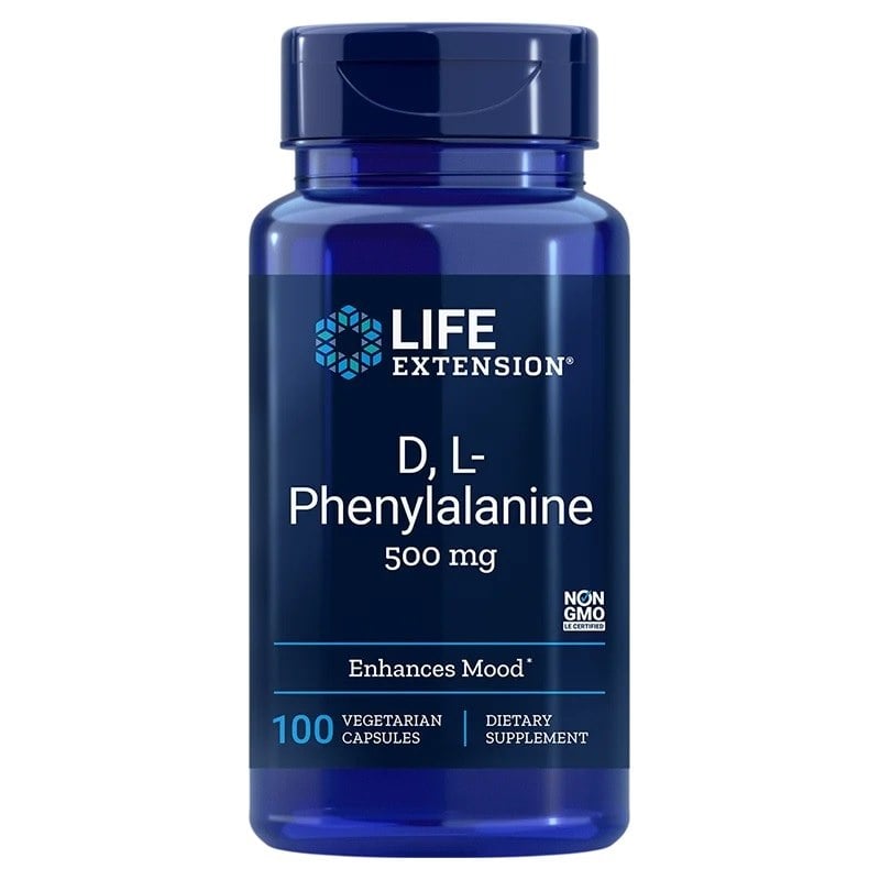 Life Extension - D L-Phenylalanine, 500mg - 100 vcaps