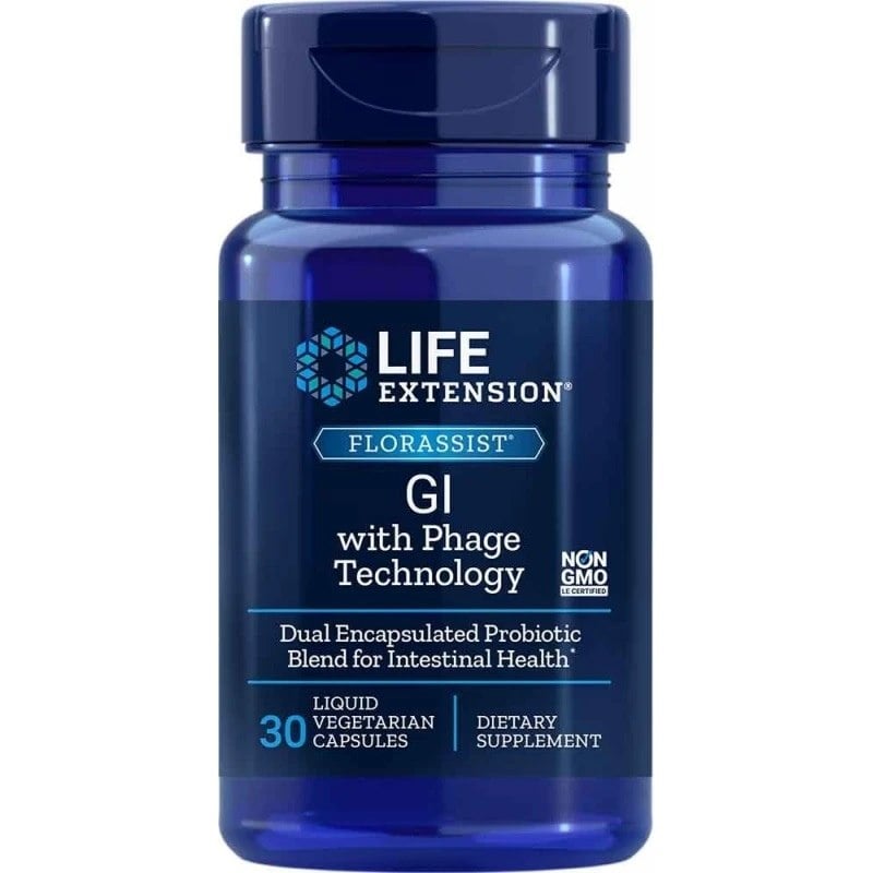 Life Extension - Florassist GI with Phage Technology - 30 liquid vcaps