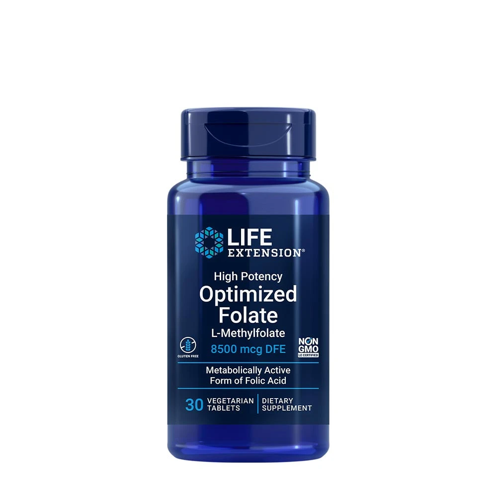 Life Extension - High Potency Optimized Folate - 30 vegetarian tabs