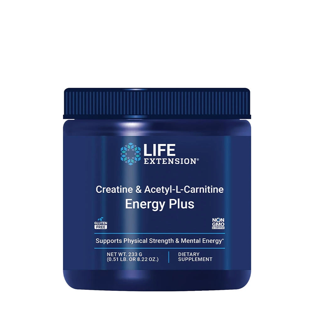 Life Extension - Creatine & Acetyl-L-Carnitine Energy Plus - 233g