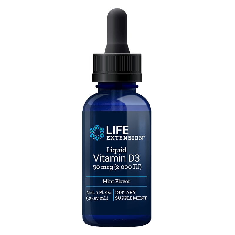 Life Extension - Liquid Vitamin D3, 50mcg (Mint) - 29 ml.