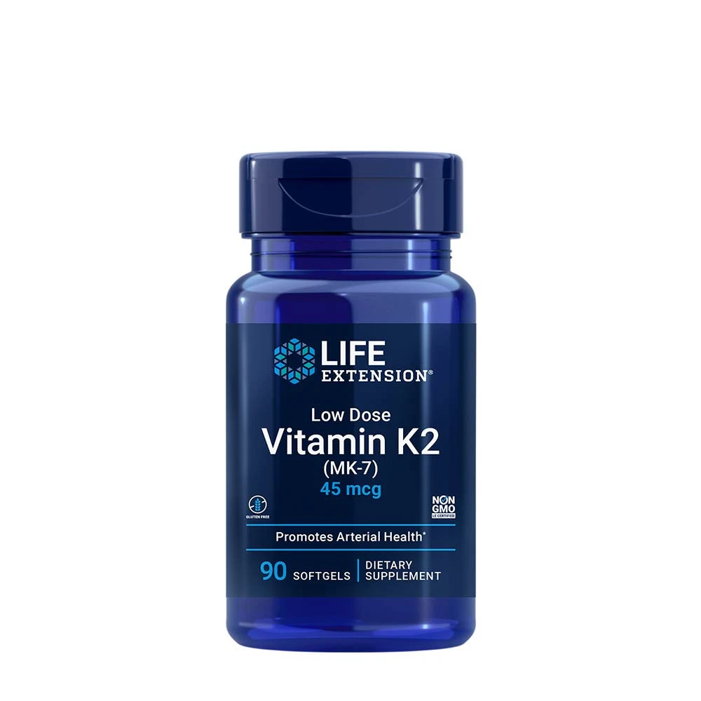 Life Extension - Low Dose Vitamin K2 (MK-7), 45mcg - 90 softgels