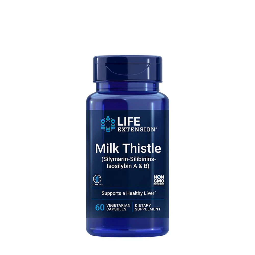 Life Extension - Milk Thistle, Silymarin-Silibinins-Isosilybin A & B - 60 vcaps