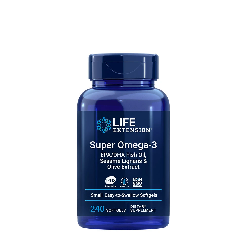 Life Extension - Super Omega-3 EPA/DHA with Sesame Lignans & Olive Extract - 240 softgels