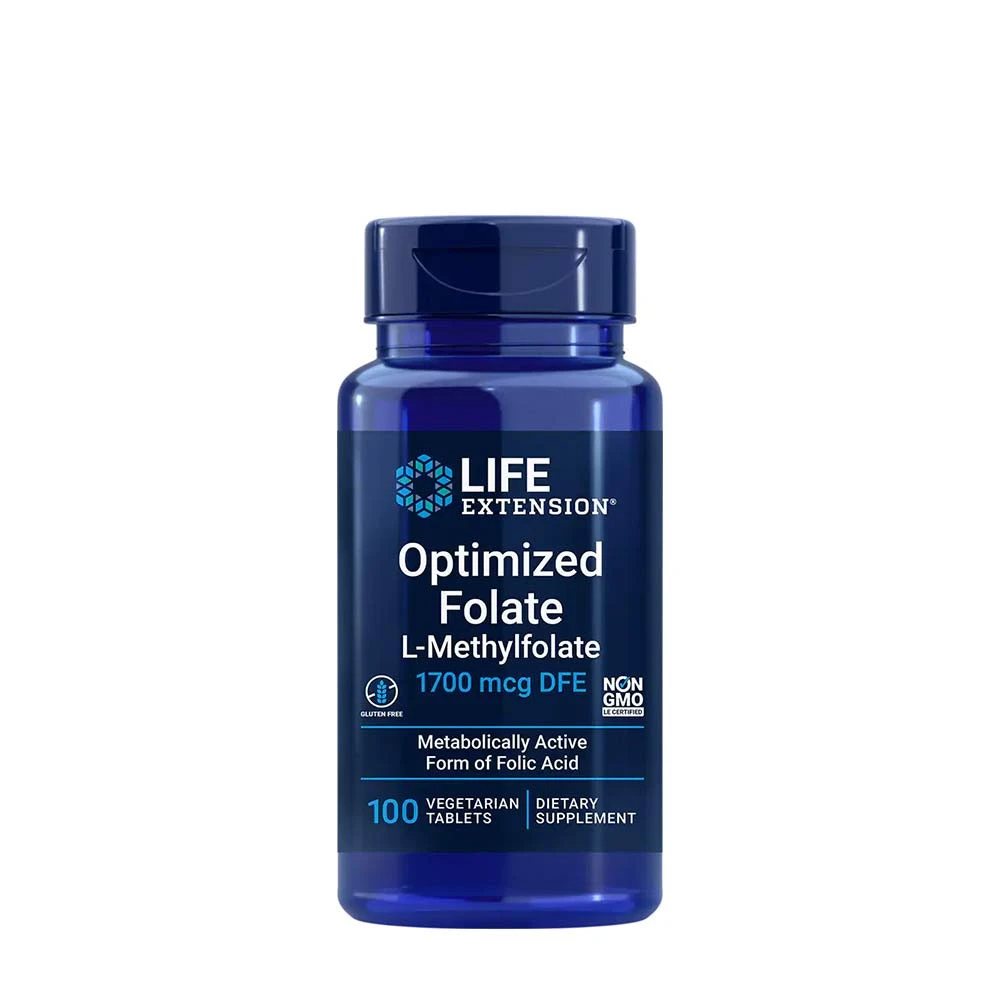 Life Extension - Optimized Folate, 1700mcg - 100 vegetarian tabs