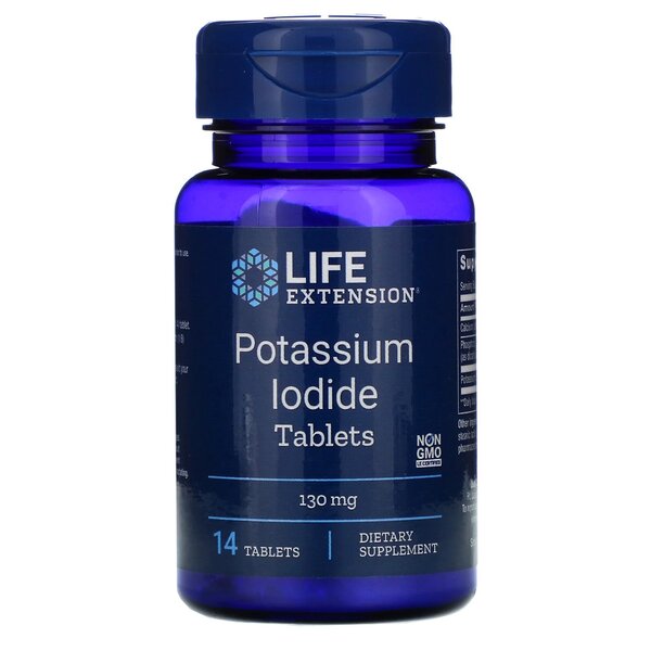 Life Extension - Potassium Iodide Tablets, 130mg - 14 tabs billede